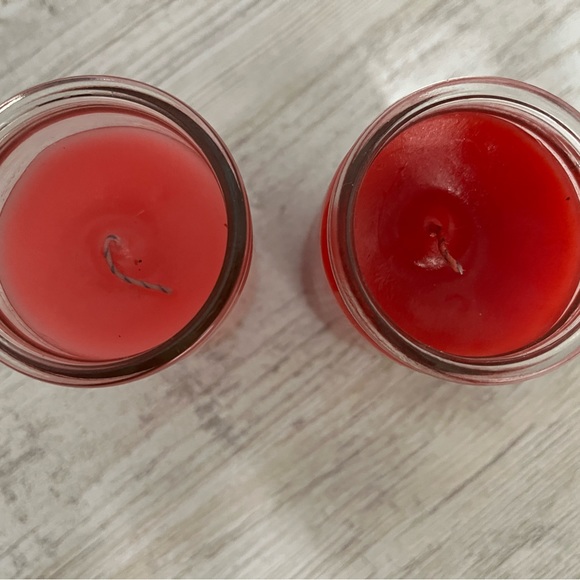 Pink and red candle set - Picture 2 of 2